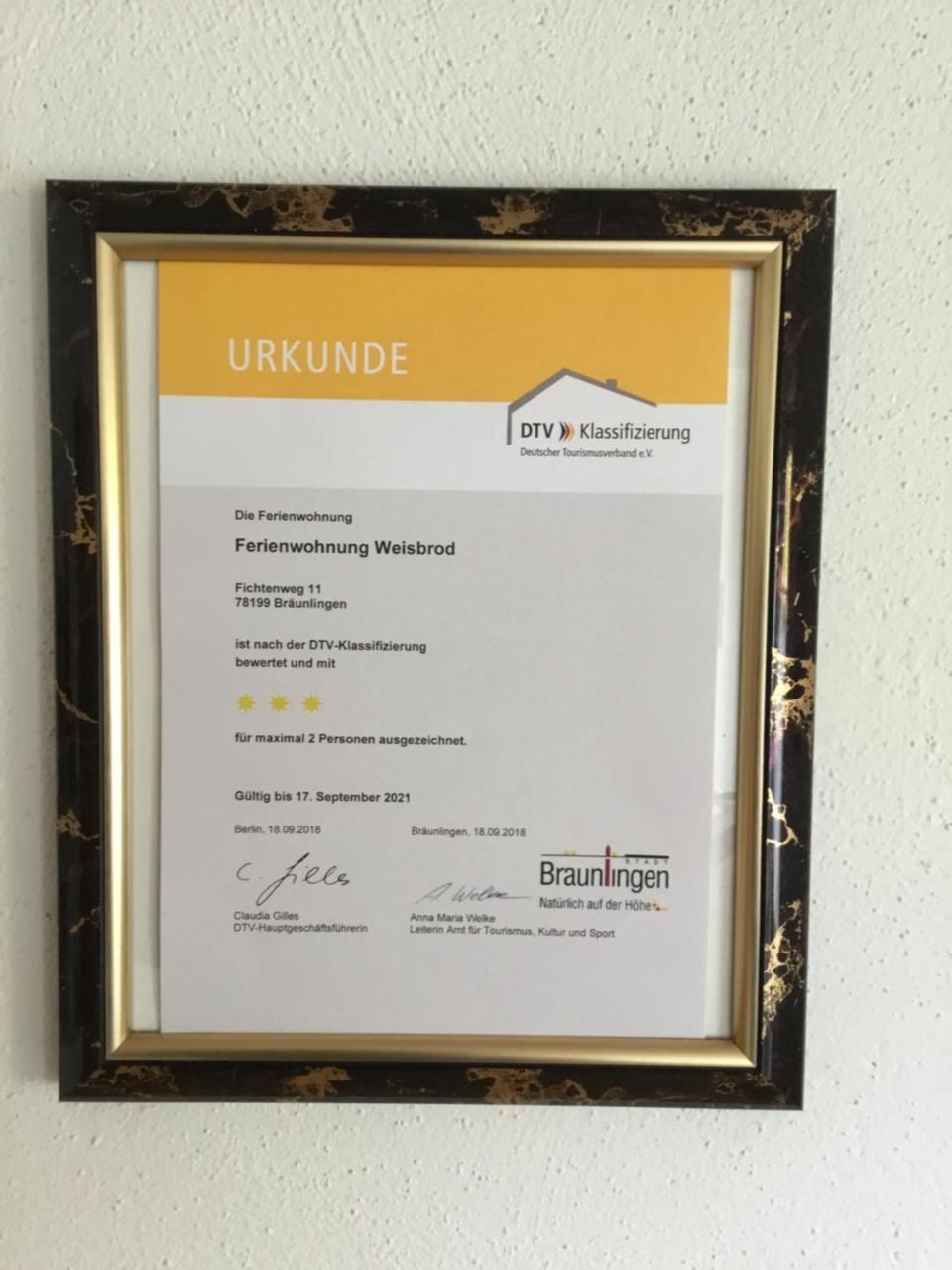Ferienwohnung Weisbrod, Nur Private Buchungen Bräunlingen Екстериор снимка